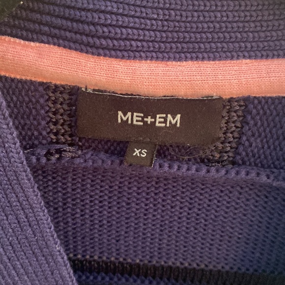 Me+EM Raised Stripe Cotton Cardigan - Picture 4 of 7